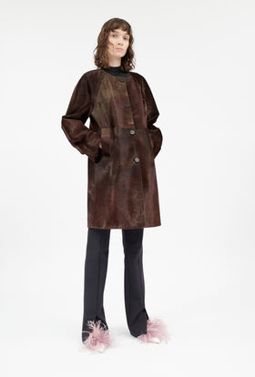 Cavallino Irregular Dyed Jacke, Tundra from ODEEH 