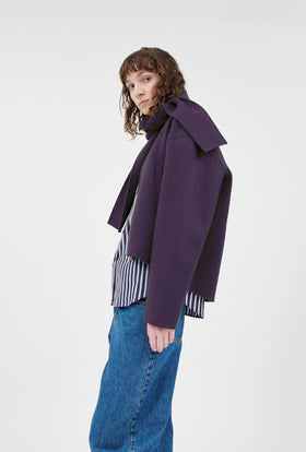 Double Face Jacke, Dark Lilac from ODEEH 
