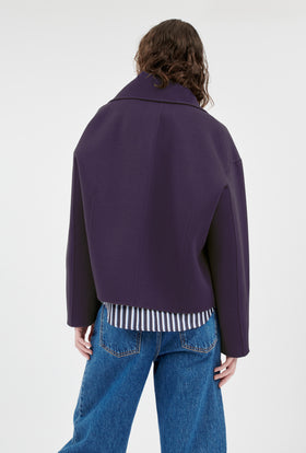 Double Face Jacke, Dark Lilac from ODEEH 