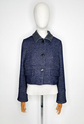 Heavy Wool Denim Jacke, Ink from ODEEH 