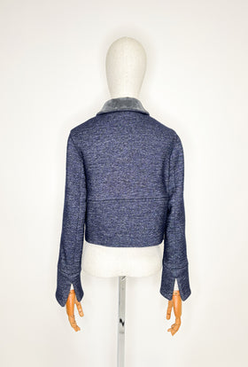 Heavy Wool Denim Jacke, Ink from ODEEH 