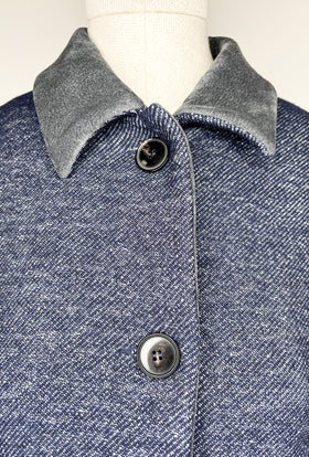 Heavy Wool Denim Jacke, Ink from ODEEH 