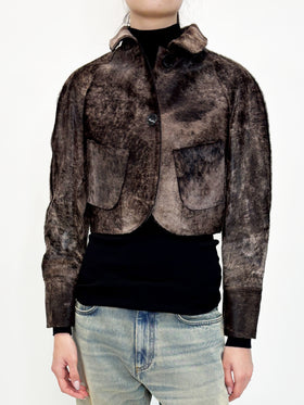 Cavallino Irregular Dyed Jacke, Tundra from ODEEH 