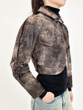 Cavallino Irregular Dyed Jacke, Tundra from ODEEH 