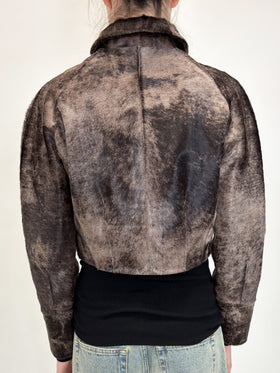 Cavallino Irregular Dyed Jacke, Tundra from ODEEH 