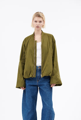 Soft Duchesse Jacke, Goldolive from ODEEH 