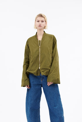 Soft Duchesse Jacke, Goldolive from ODEEH 