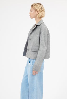 Distressed Lamb Nappa Jacke, Horizon from ODEEH 