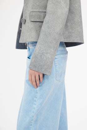 Distressed Lamb Nappa Jacke, Horizon from ODEEH 