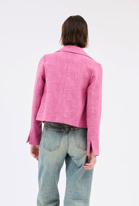 Hemp Tweed Jacke, Azalea from ODEEH 