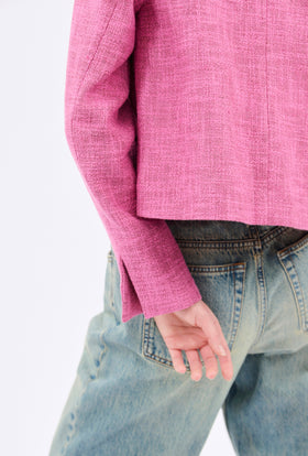 Hemp Tweed Jacke, Azalea from ODEEH 