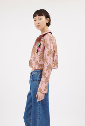 Matelassè Palms Jacke, Rosequartz from ODEEH 