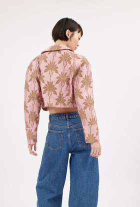 Matelassè Palms Jacke, Rosequartz from ODEEH 