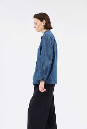 Micro Canvas Jacke, Denim Blue from ODEEH 