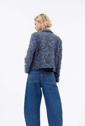Destructured Jacquard Jacke, Fayence from ODEEH 
