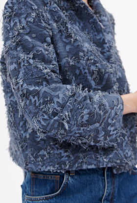 Destructured Jacquard Jacke, Fayence from ODEEH 