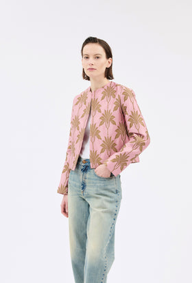 Matelassè Palms Jacke, Rosequartz from ODEEH 