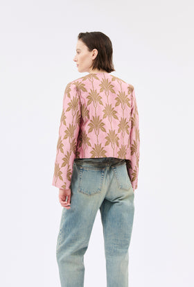 Matelassè Palms Jacke, Rosequartz from ODEEH 
