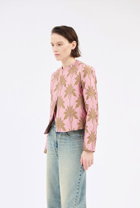 Matelassè Palms Jacke, Rosequartz from ODEEH 