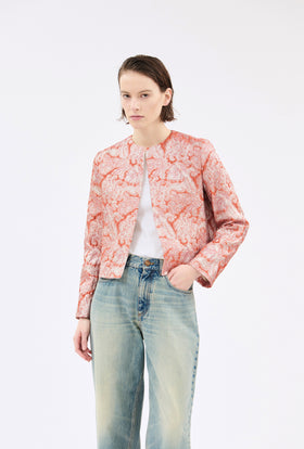 Baroque Lurex Jacke, Flamingo from ODEEH 
