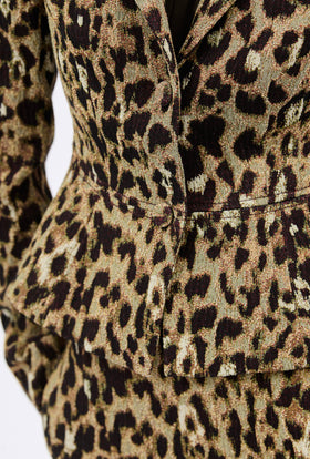 Jacquard Leo Jacke, Brown Olive from ODEEH 