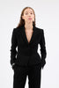 HEAVY GEORGETTE Jacke, Jet Black from ODEEH 