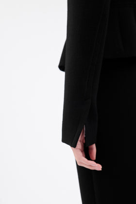 HEAVY GEORGETTE Jacke, Jet Black from ODEEH 