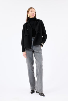 DOUBLE FACE Jacke, Jet Black from ODEEH 
