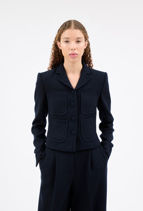 HEAVY GEORGETTE Jacke, Nightflight from ODEEH 