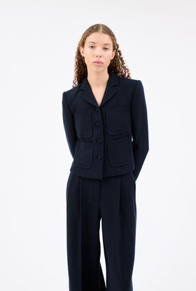 HEAVY GEORGETTE Jacke, Nightflight from ODEEH 