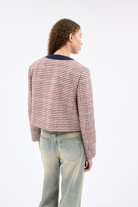 HOUNDS TOOTH Jacke, Navy White from ODEEH 