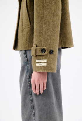BRUSHED DOUBLE FACE Jacke, Dark Moss from ODEEH 