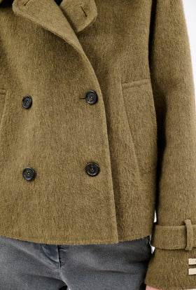 BRUSHED DOUBLE FACE Jacke, Dark Moss from ODEEH 