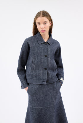 BRUSHED DOUBLE Serge Jacke, Indigo from ODEEH 