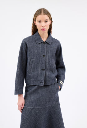 BRUSHED DOUBLE Serge Jacke, Indigo from ODEEH 