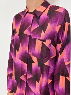 Double Face Coat, Marble Red from ODEEH 