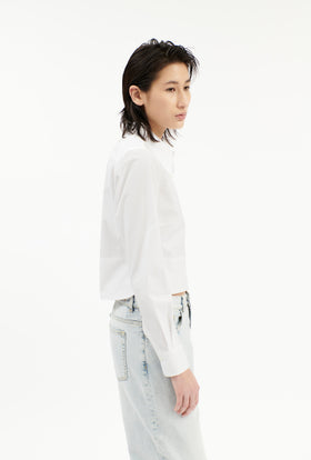 Poplin Bluse, White from ODEEH 