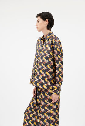 Double Face Coat, Marble Red from ODEEH 