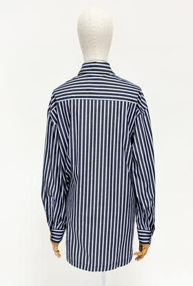 Men's Stripe Bluse, Marine from ODEEH 