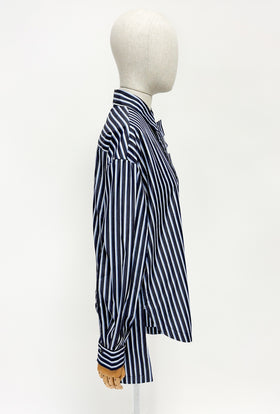 Men's Stripe Bluse, Marine from ODEEH 
