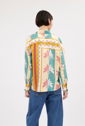Palm Fans Bluse, Banana from ODEEH 