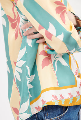 Palm Fans Bluse, Banana from ODEEH 
