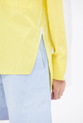Garment Printed Poplin Bluse, Daffodil from ODEEH 