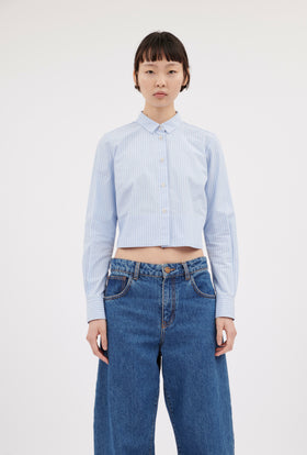 Men's Stripe Bluse, Airblue from ODEEH 