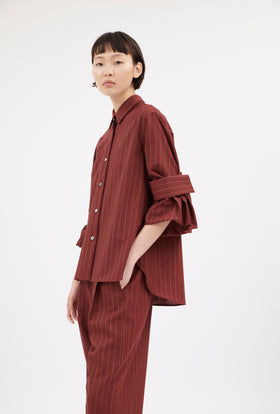 Tropical Pin Stripe Bluse, Achat from ODEEH 