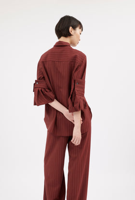Tropical Pin Stripe Bluse, Achat from ODEEH 