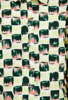 Brush Strokes Bluse, Evergreen from ODEEH 