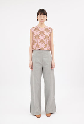 Matelassè Palms Top, Rosequartz from ODEEH 