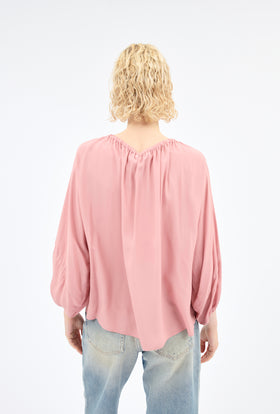 Silk Acetate Bluse, Blush from ODEEH 