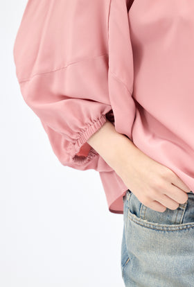 Silk Acetate Bluse, Blush from ODEEH 